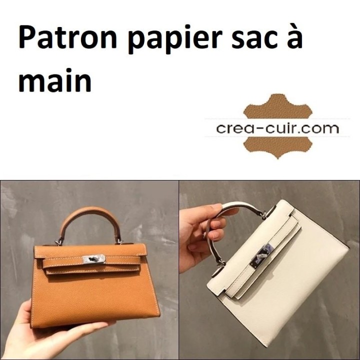 Patron sac à main en cuir