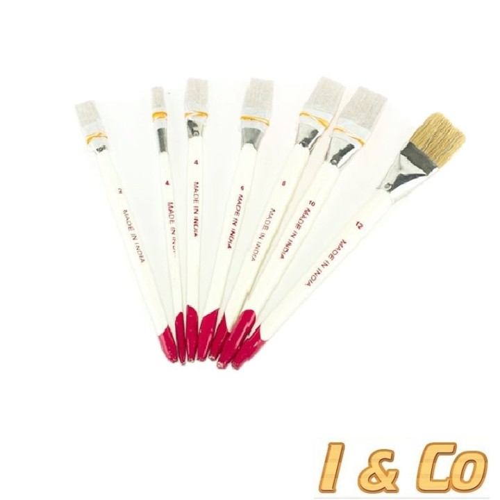 7 pinceaux teinture et colle