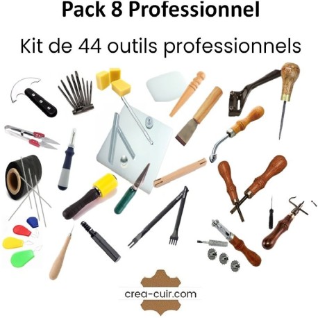 Kit outillage professionnel pour la maroquinerie