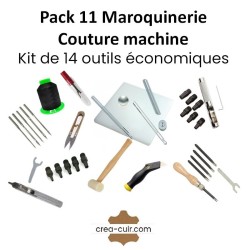 Pack 11 maroquinerie couture machine