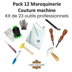 Pack 12 Maroquinerie couture machine