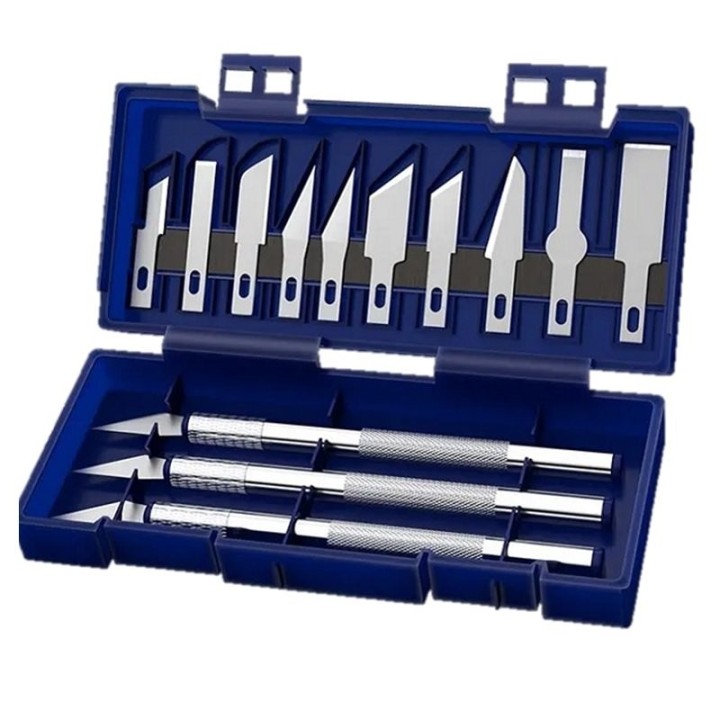 Coffret de 3 cutters scalpel