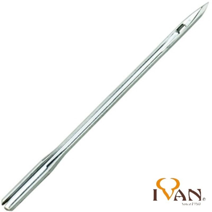 Aiguille de rechange coud-vite de 2 mm de diamètre et 55 mm de longueur, pour couture du cuir épais.