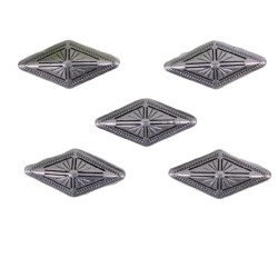 10 Conchos Étoile Du Texas En Métal Argenté - 20mm - Accessoire Maroquinerie, Cuir, Vêtements Western