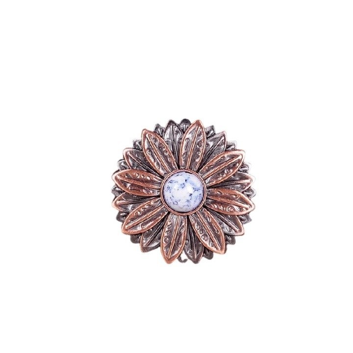 Concho floral maroquinerie