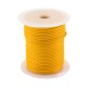 Lacet cuir buffle rond 2 mm jaune
