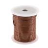 Lacet rond 2mm marron 25 mètres