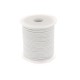 Lacet cuir rond 2 mm blanc
