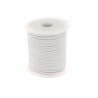 Lacet rond 2mm blanc 25 mètres