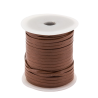 Lacet plat 3mm marron 25 mètres