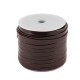 Lacet plat 5mm brun 25 mètres