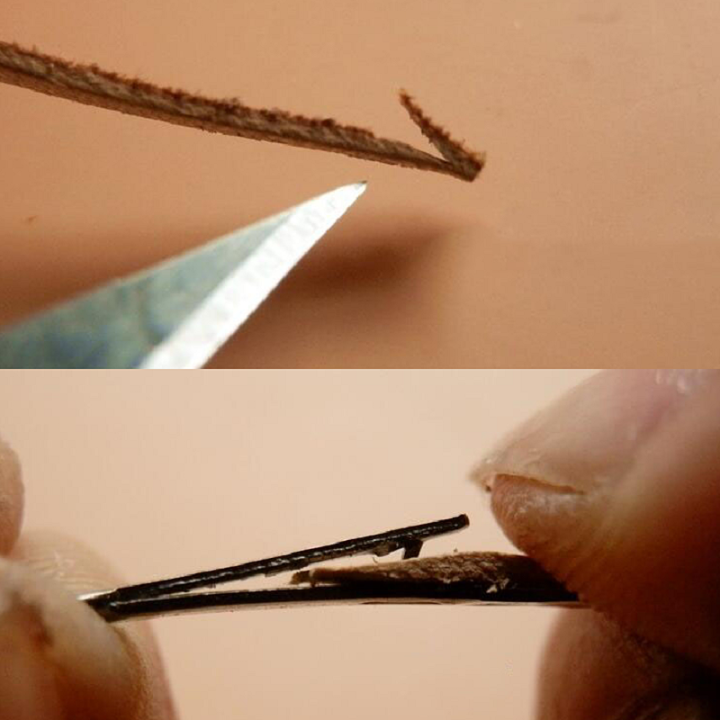 Passe lacets cuir