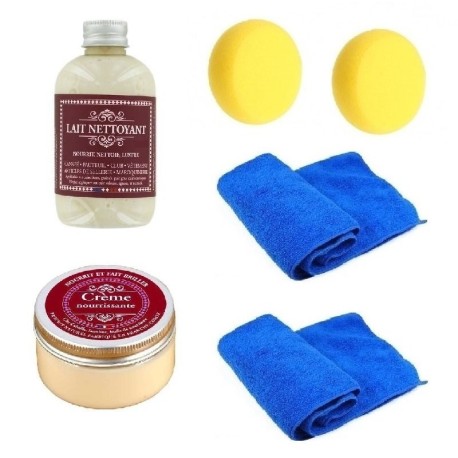 Kit complet entretien cuir