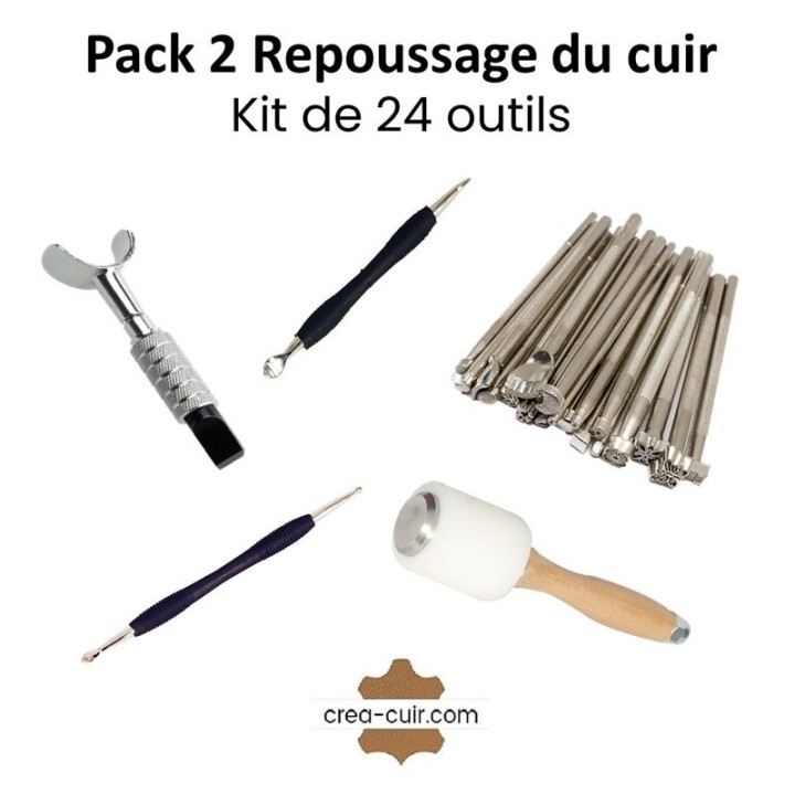 Kit repoussage du cuir