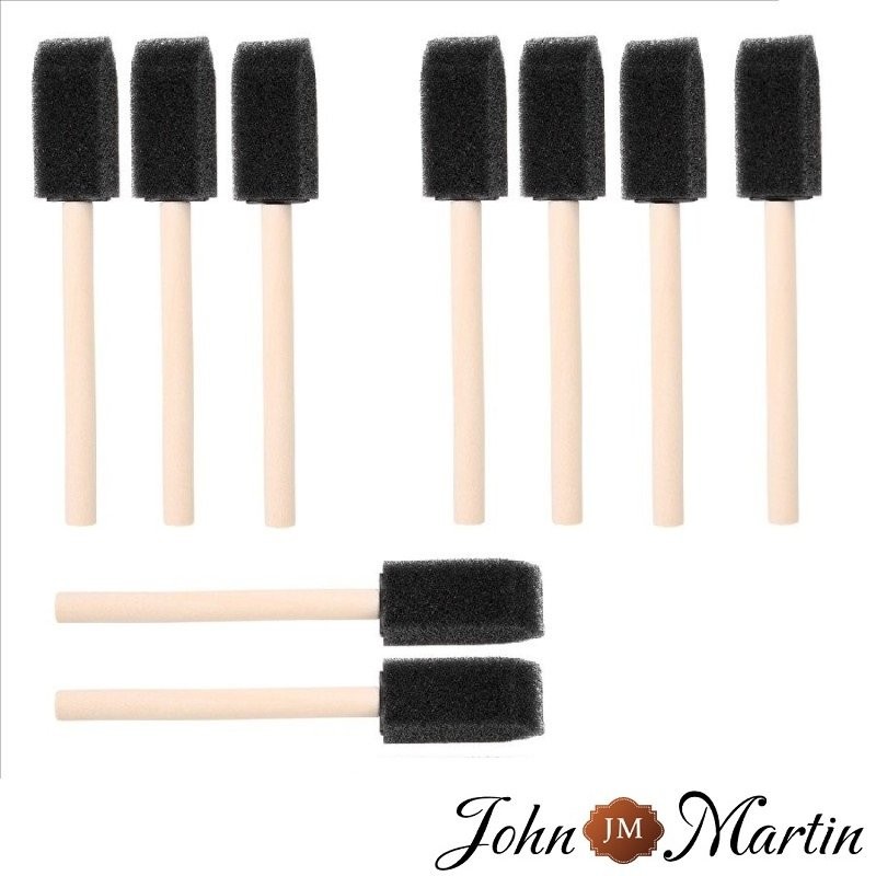 Lot De 30 Pinceaux à Boule De Laine Daubers 12.5cm - Outils Pour Teinture Cuir Et Artisanat Avec Poignée Métal Daubers Poignée Métal