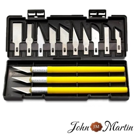 Coffret de 3 cutters scalpel