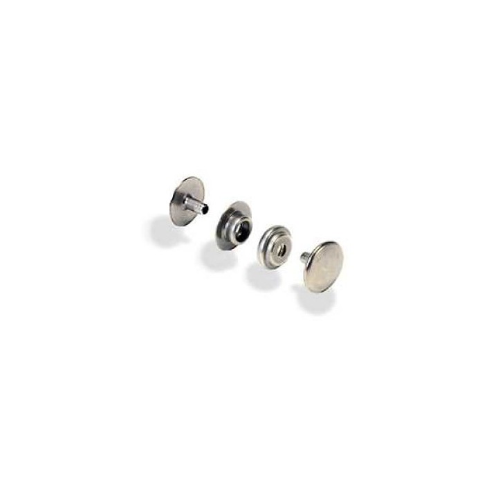 Bouton à pression nickel