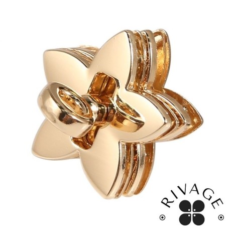 Fermoir étoile à verrou tournant