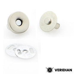 Fermoir magnétique 14 mm nickel
