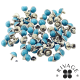 Rivets décoratifs bleu (Lot de 10 pièces)