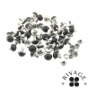 Rivets décoratifs noir (Lot de 10 pièces)
