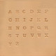 Matoirs cuir lettres chiffres 6 mm