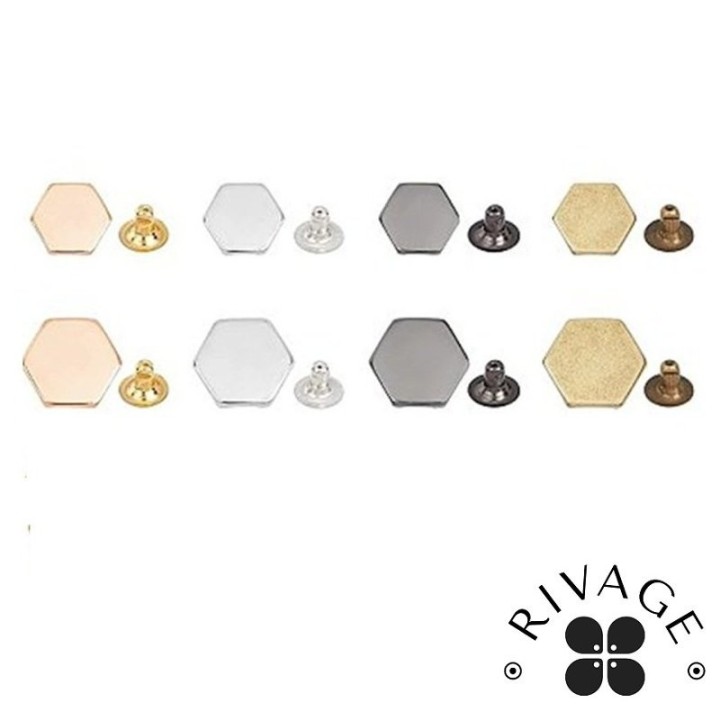 Rivets hexagonales (Lot de 10 pièces)