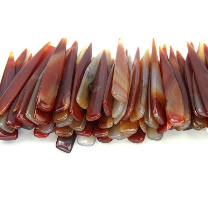 Lissette cuir en agate naturelle