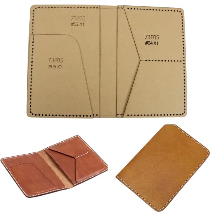 Patron porte carte en cuir