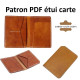 Patron porte carte en cuir