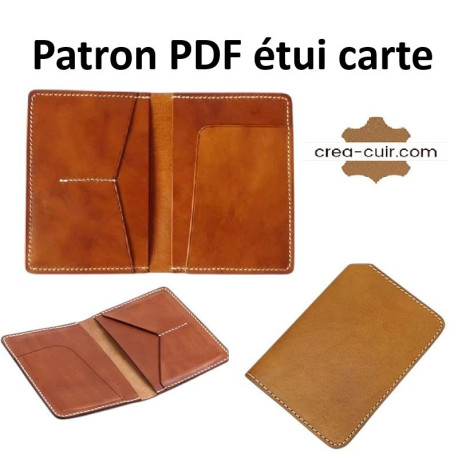 Patron porte carte en cuir