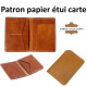 Patron porte carte en cuir