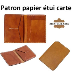 Patron porte carte en cuir