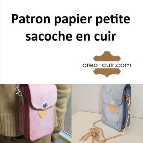 Patron saccoche cuir
