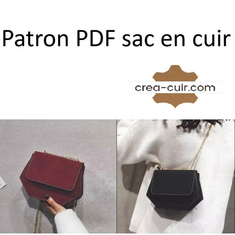Patron sac à main en cuir