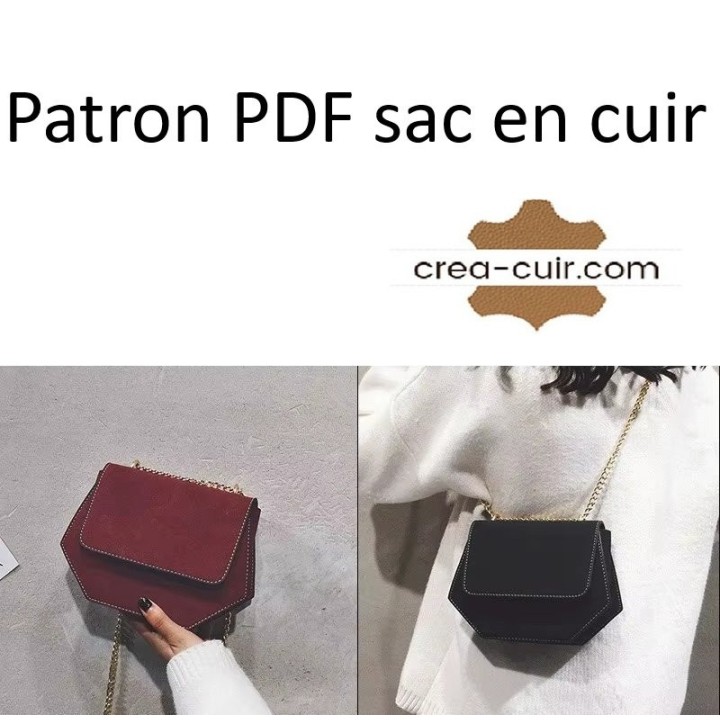 Patron sac à main en cuir