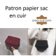 Patron sac à main en cuir