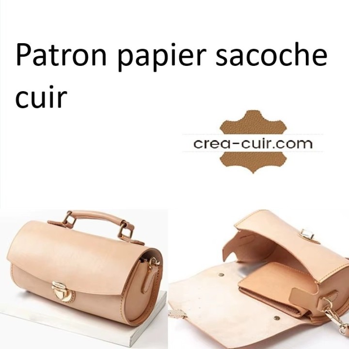 Patron saccoche cuir
