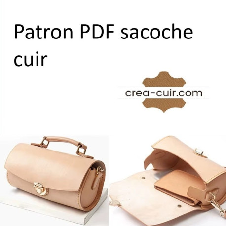 Patron saccoche cuir