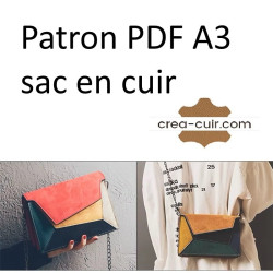 Patron sac à main en cuir