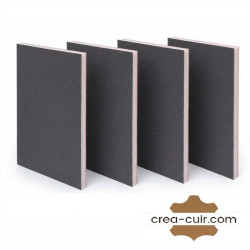 Eponge de ponçage tranche du cuir