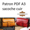 Patron PDF A3 sacoche cuir