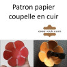 Patron papier coupelle en cuir