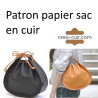 Patron papier sac en cuir