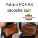 Patron PDF A3 sacoche cuir