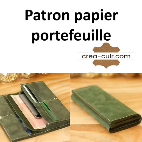 Patron portefeuille cuir