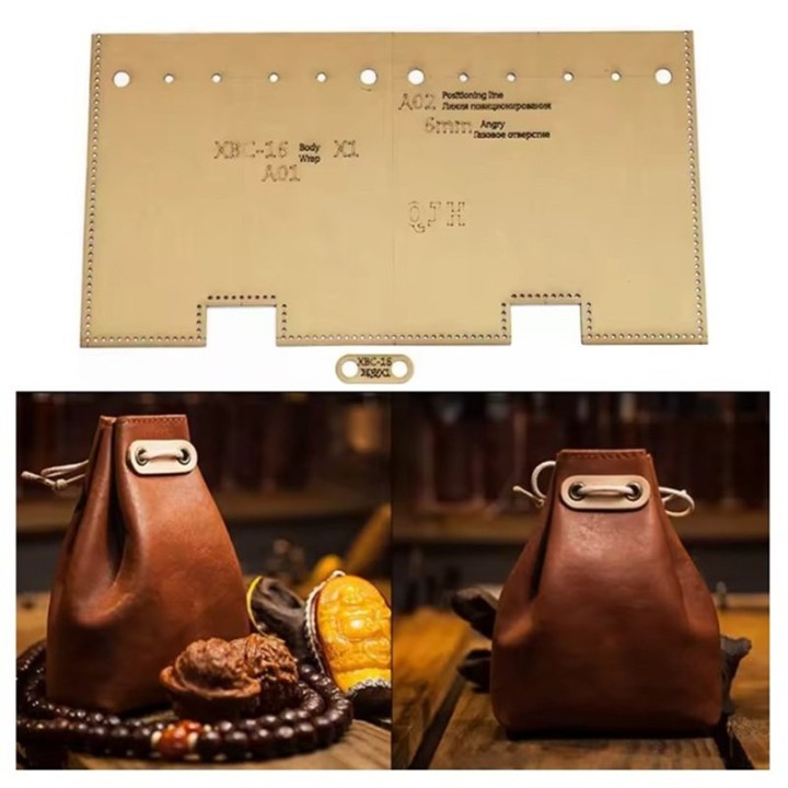 Patron bourse cuir