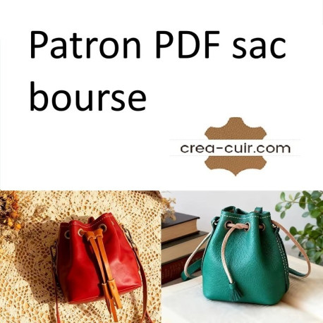 Patron sac bourse cuir