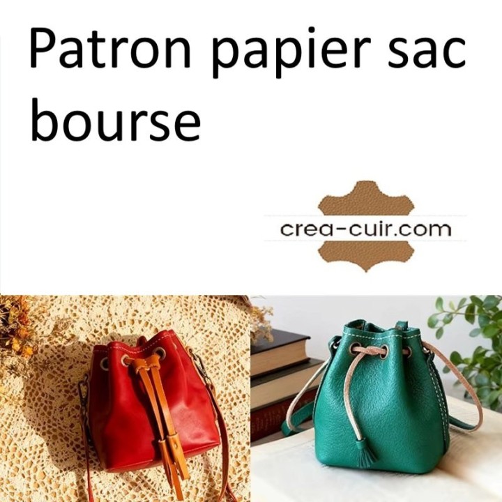 Patron sac bourse cuir