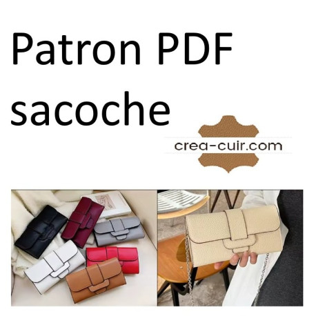 Patron sacoche cuir